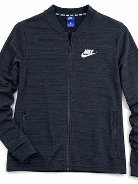 Nike Womens Large Full Zip Jacket Gray Athletic Running Training Lightweight